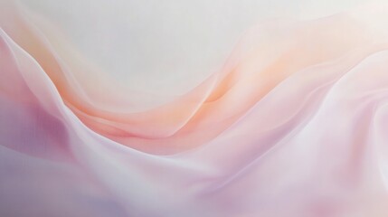 Obraz premium Pastel Draped Fabric Soft Gentle Hues
