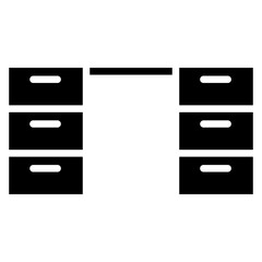 Desk Glyph Icon