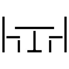 Dining Room Glyph Icon
