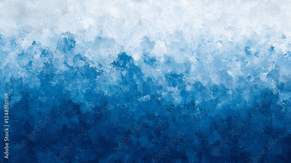 Wall mural blue gradient abstract background with a textured, grainy effect, evoking depth and motion