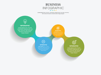 Vector circle element for infographic.