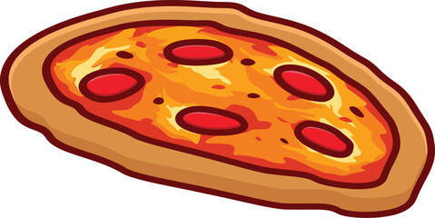 pizza cartoon illustration