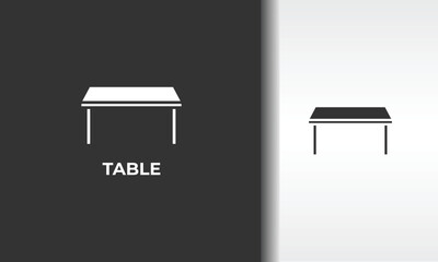 Table Vector, Icon Or Logo Sign Isolated Symbol Illustration