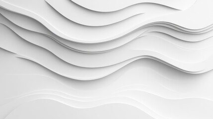 Abstract White Wave Pattern Background Design