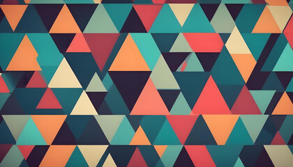 An Abstract geometric background with Triangle pattern