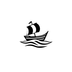 Monochromatic Sailing Vessel over Water