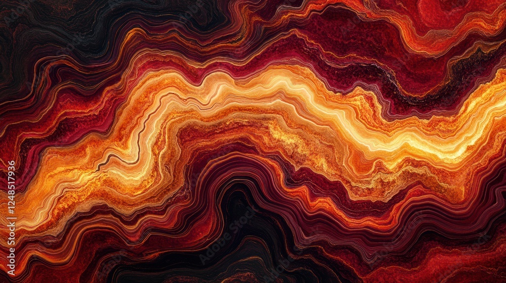 Poster abstract fiery swirling marble texture pattern design