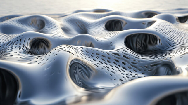 Silver waves and silver surface patterns