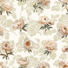 Lovely and Beautiful Spring Flowers Pattern for Fabric, Wallpaper, and More