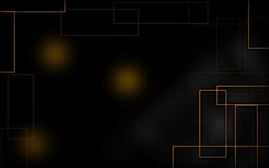 abstract geometric background with golden square 