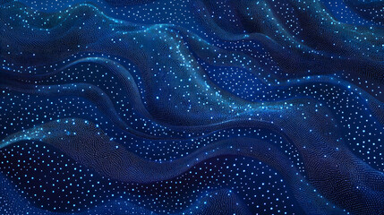 Obraz premium Smooth, flowing neon waves in blue and pink, creating a dynamic and futuristic look.