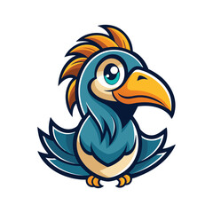 Fototapeta premium eagle cartoon waving