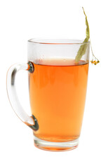 Linden Tea in a Glass Mug