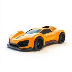 Fototapeta premium Sports car, illustration, icon, element, white background 