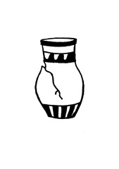 vector illustration of a glass jar