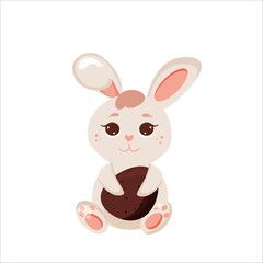 vector illustration of an Easter bunny