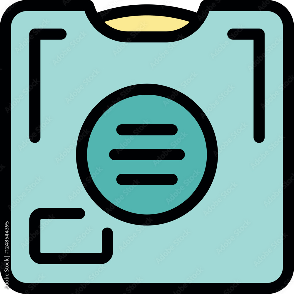 Poster floppy disk icon representing secure data storage, emphasizing data protection and backup in digital