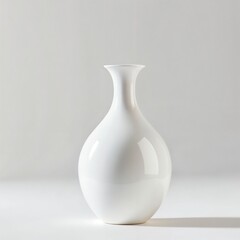 3D Vase Model on Minimal White Background