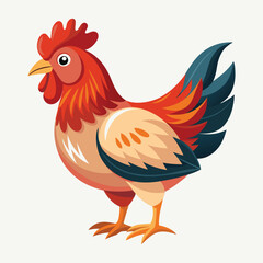 rooster vector illustration