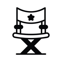 Best director chair icon for video production