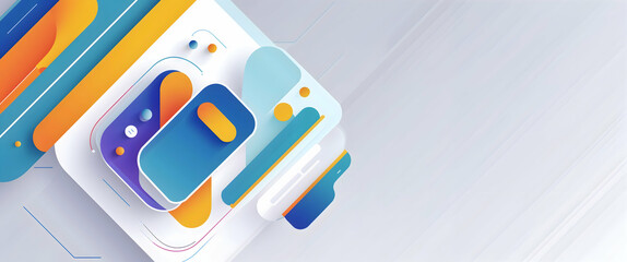 abstract background with blue and red gradient. curvy, wavy, fluid, flowing, irregular shapes. suitable for background, landing page, wallpaper, home screen, theme