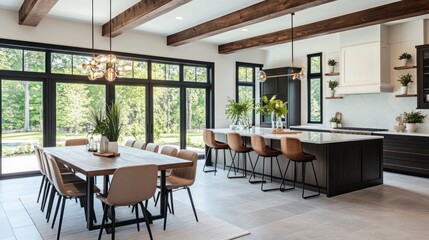 Obraz premium dining room interior with table