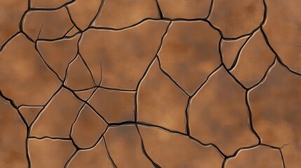 Cracked Earth Texture: A Visual Representation of Drought