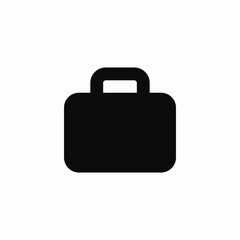 Business briefcase work bag icon vector sign