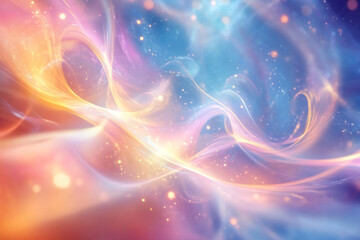 Obraz premium Colorful abstract swirl in soft hues