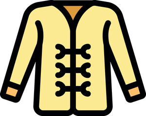 Traditional chinese attire with iconic frog fasteners, representing rich cultural heritage and timeless fashion