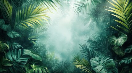 Lush Tropical Paradise: A Serene Jungle Escape