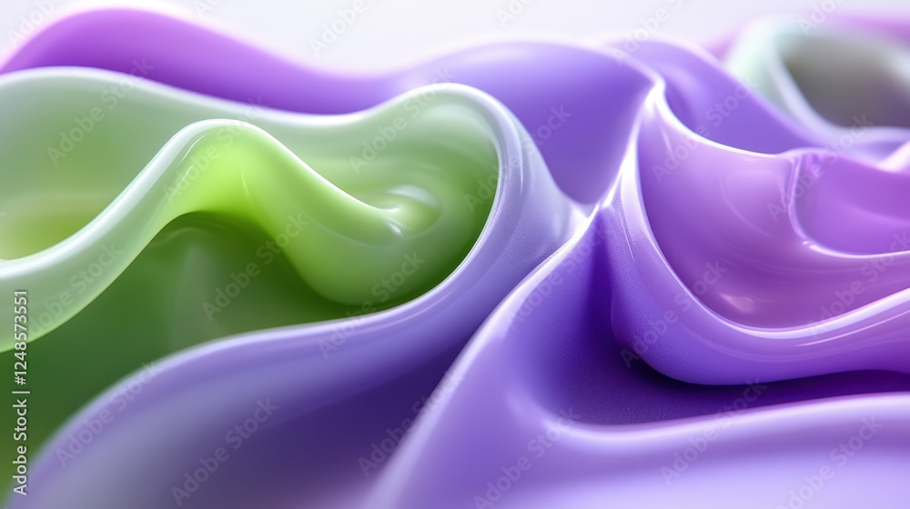 Poster abstract pastel swirls, flowing design, smooth texture, background gradient, design element