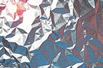 Gleaming silver foil backdrop, crinkled texture, reflective surface, silver backdrop, silver