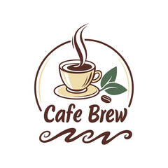 Coffee Shop Logo – Coffee cup, coffee beans, or steam design.