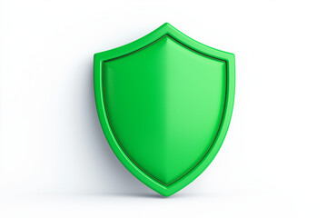 a cloud storage icon with shield, data security theme, modern vector, blue and white, isolated on white background