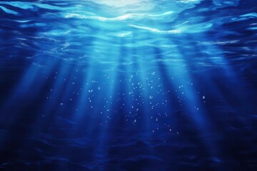 american flag rippling against deep blue background, dramatic lighting highlighting stars and stripes, patriotic composition