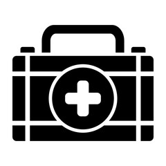 First Aid kit Glyph Icon Design