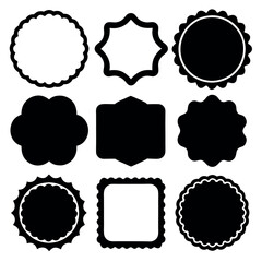 Vector Set of Ornate Decorative Shapes for Design