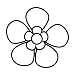 Flower icon vector. Garden illustration sign. Flora symbol or logo.