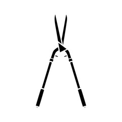 Garden shears icon vector. Garden tool illustration sign. Tool symbol or logo.