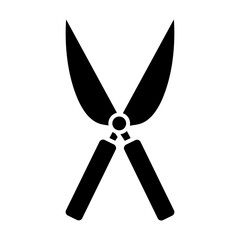 Garden shears icon vector. Garden tool illustration sign. Tool symbol or logo.