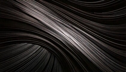 Obraz premium A sophisticated abstract illustration featuring elegant black lines that create a luxurious and refined background