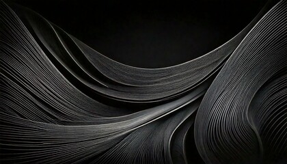 A captivating abstract background with flowing black lines, exuding elegance and a sense of understated luxury
