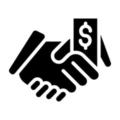 Bribe Vector Glyph Icon Design