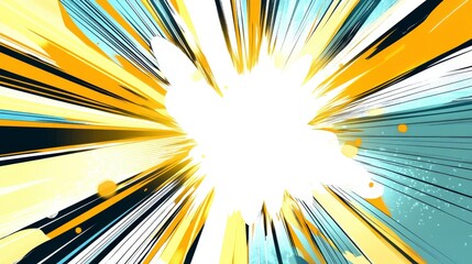 Dynamic Comic Explosion Graphic Design