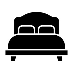 Bedroom Vector Glyph Icon Design