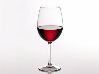 A Glass of Ruby Red Wine, Elegant and Refined