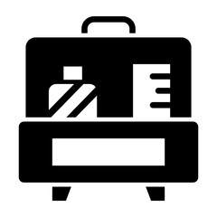 Tool Box Vector Glyph Icon Design