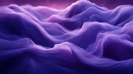 Obraz premium Abstract Purple Landscape Of Flowing Cloudscape Forms