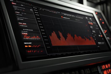 Modern financial dashboard with AI analytics for data insights. Generative AI included